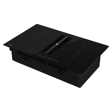 Ciarra ONE 83cm Electric Induction Hob with Integrated Plasma System CBBEH834BBFF Extractor Hob